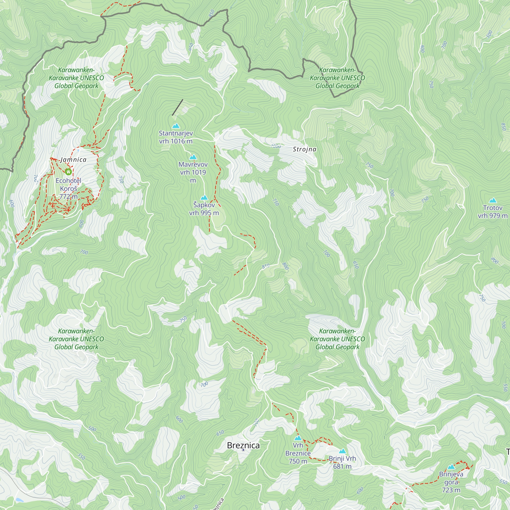 Lovska družina Jamnica Prevalje map