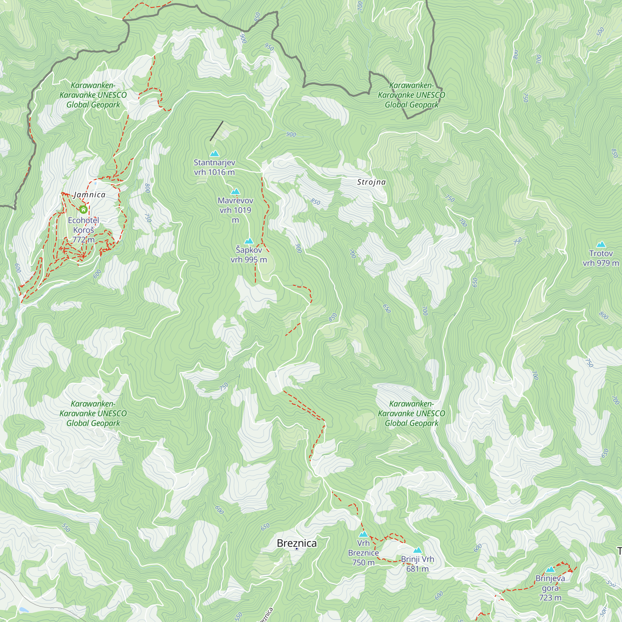 Lovska družina Jamnica Prevalje map