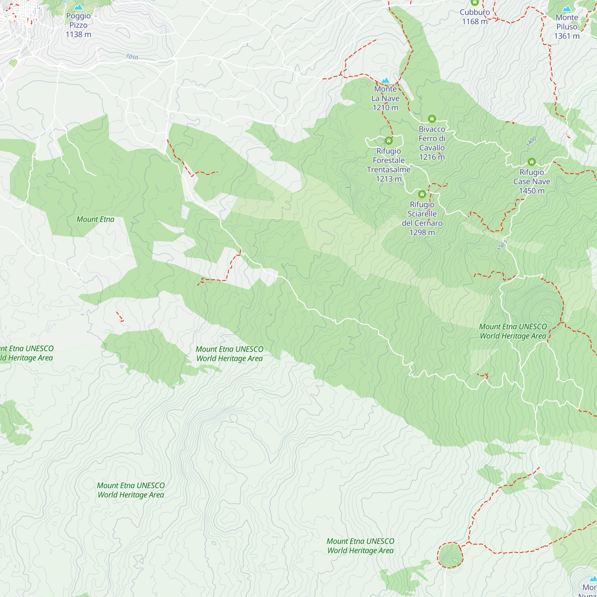 Rifugio Case Pappalardo map