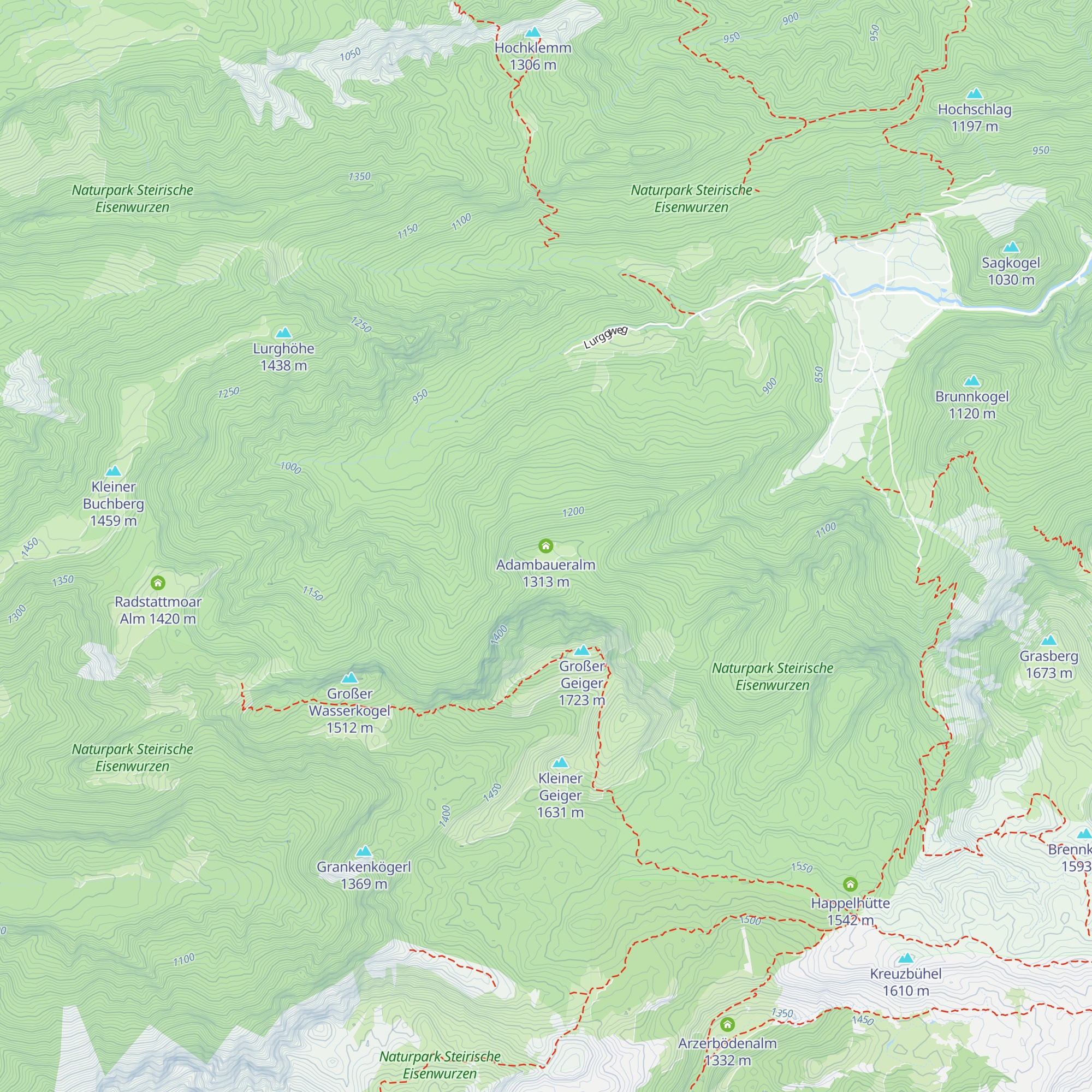 Adambaueralm map