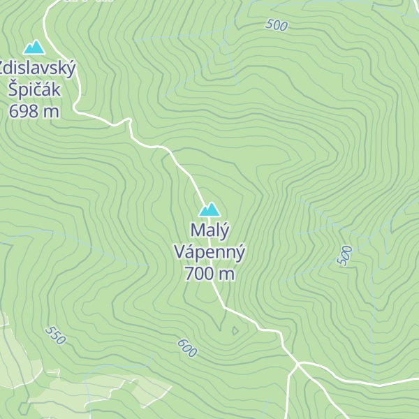 Map of Malý Vápenný