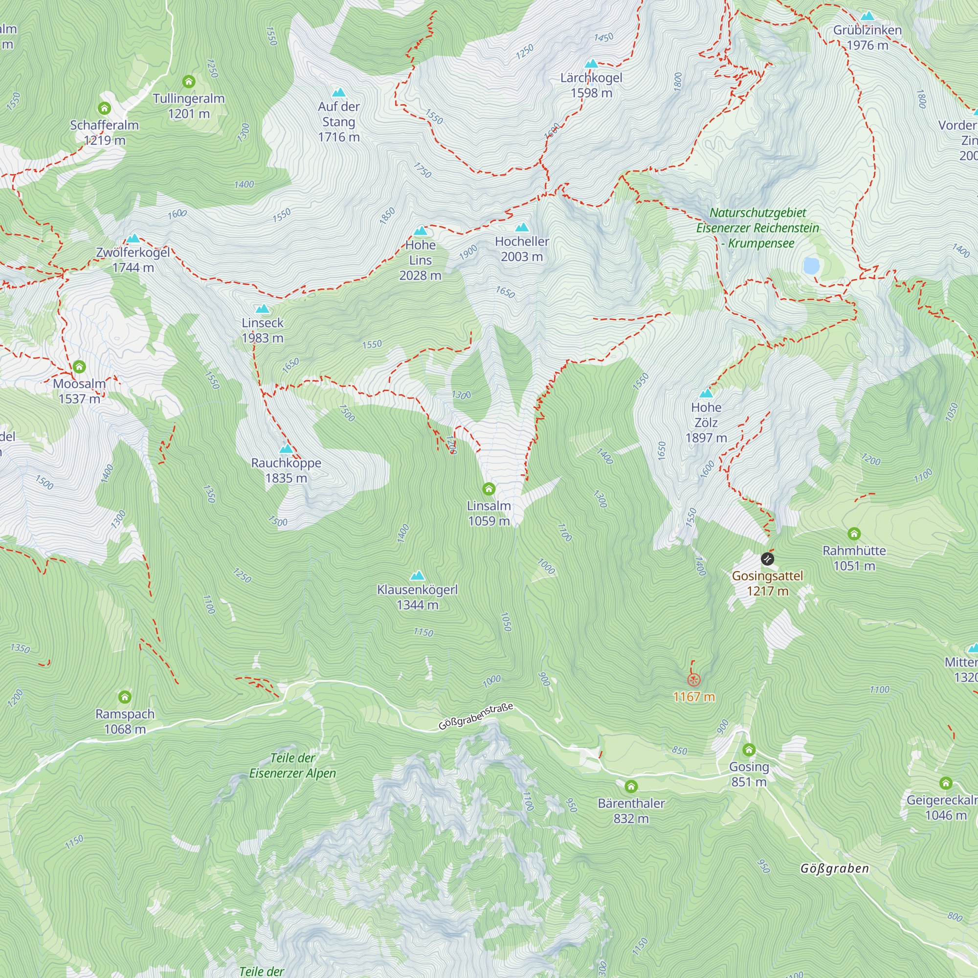 Linsalm map