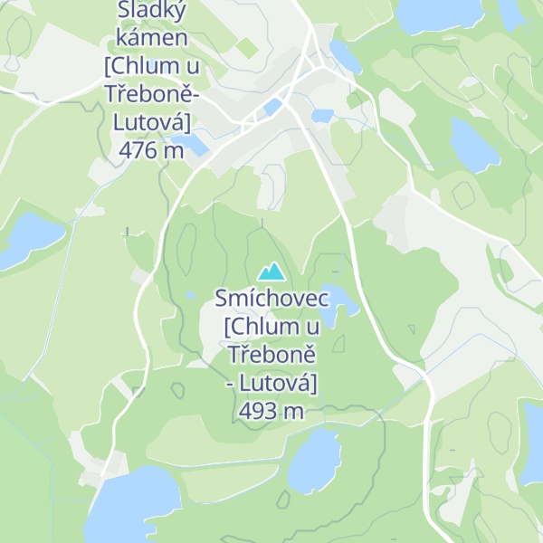 Map of Smíchovec [Chlum u Třeboně - Lutová]