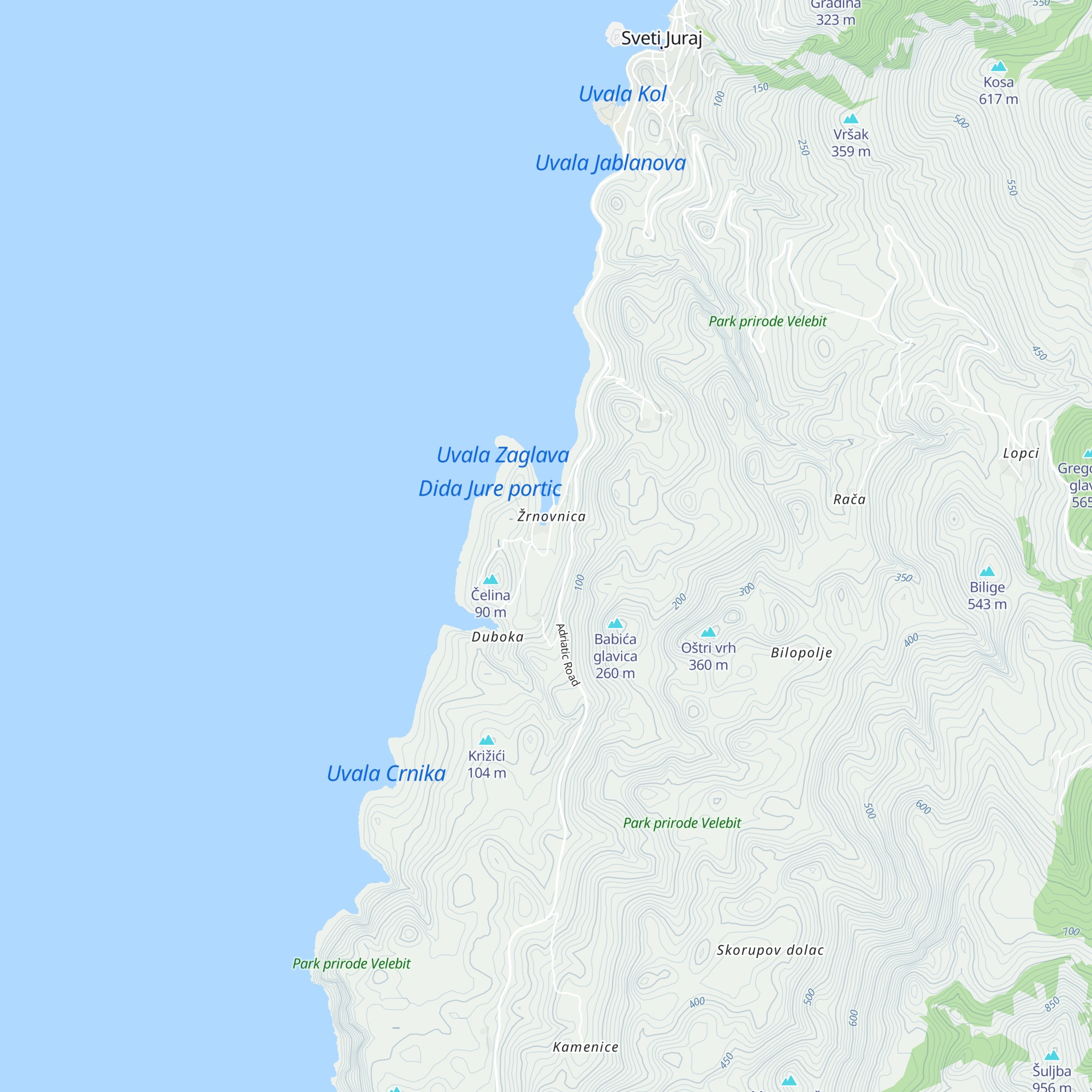 Villa Gacka map