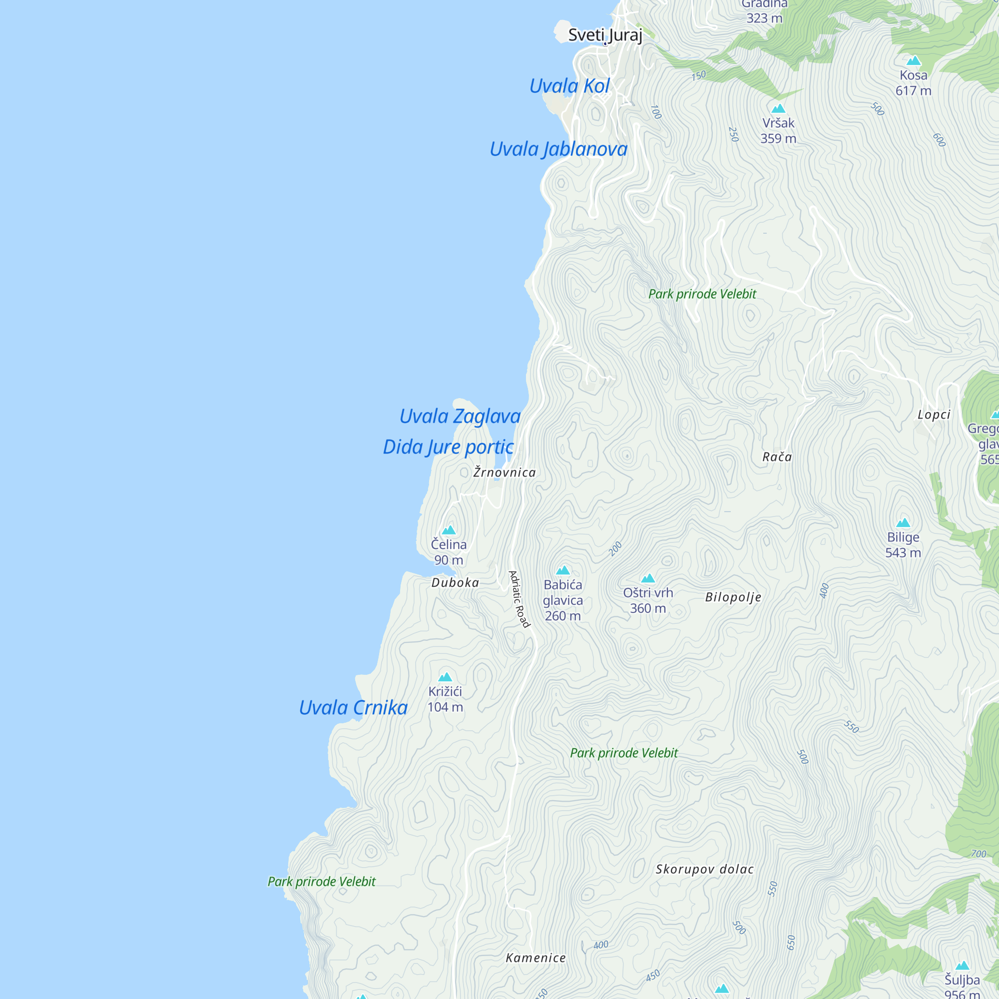 Villa Gacka map