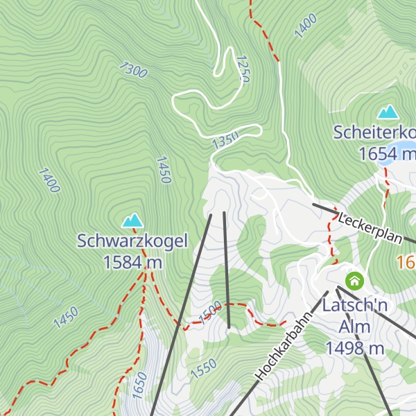 Map of Karhütte