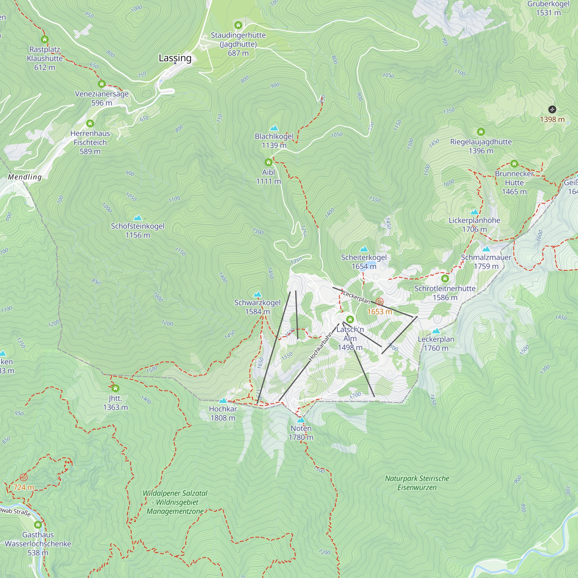 Karhütte map