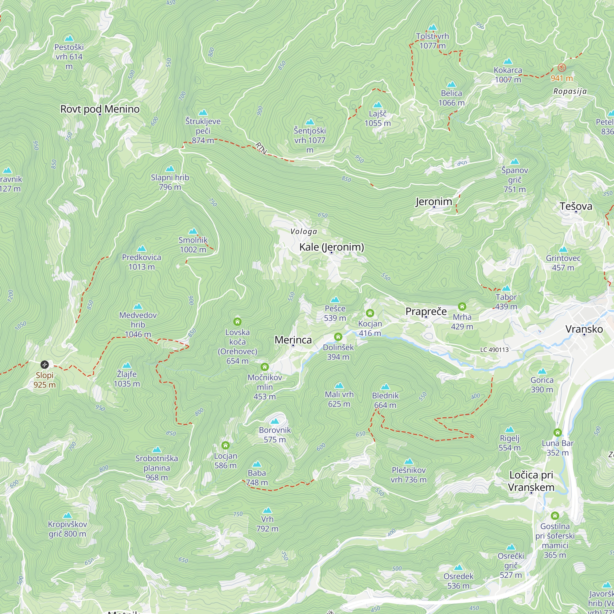Tomazel map