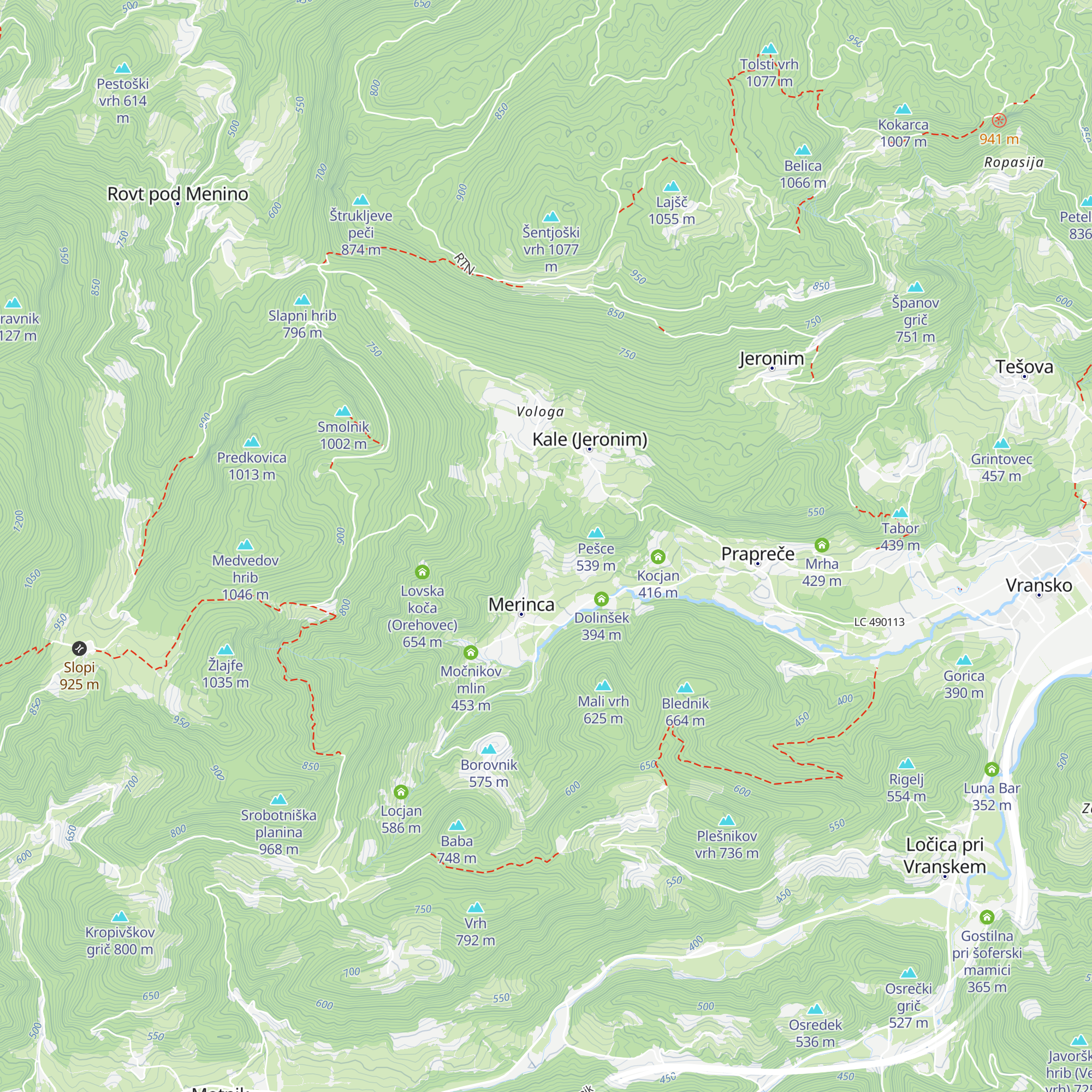 Tomazel map