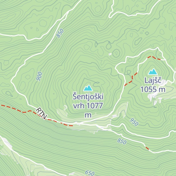 Map of Šentjoški vrh