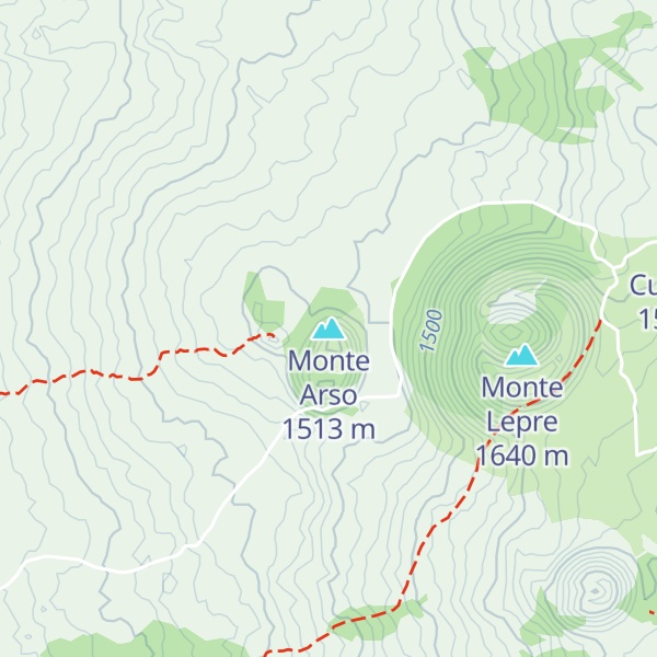 Map of Monte Arso