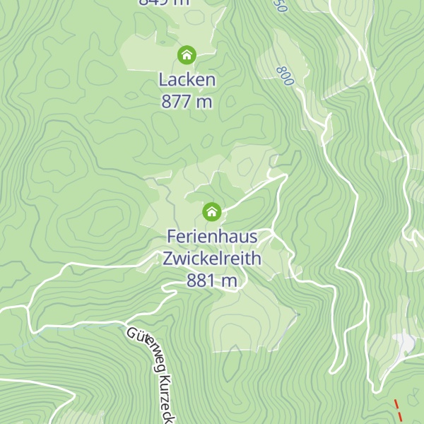 Map of Ferienhaus Zwickelreith