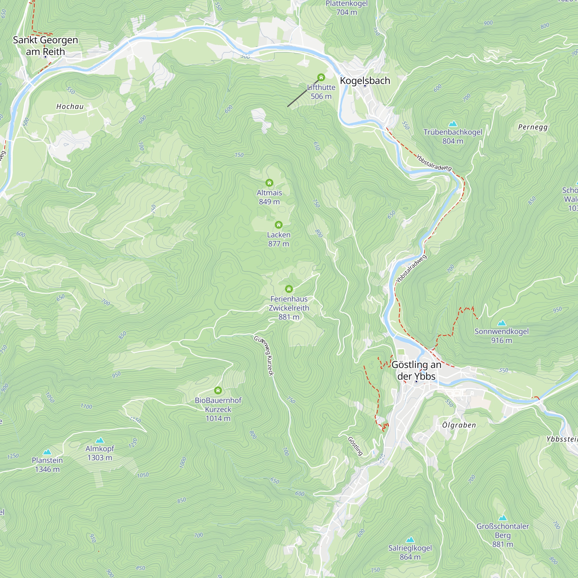 Ferienhaus Zwickelreith map