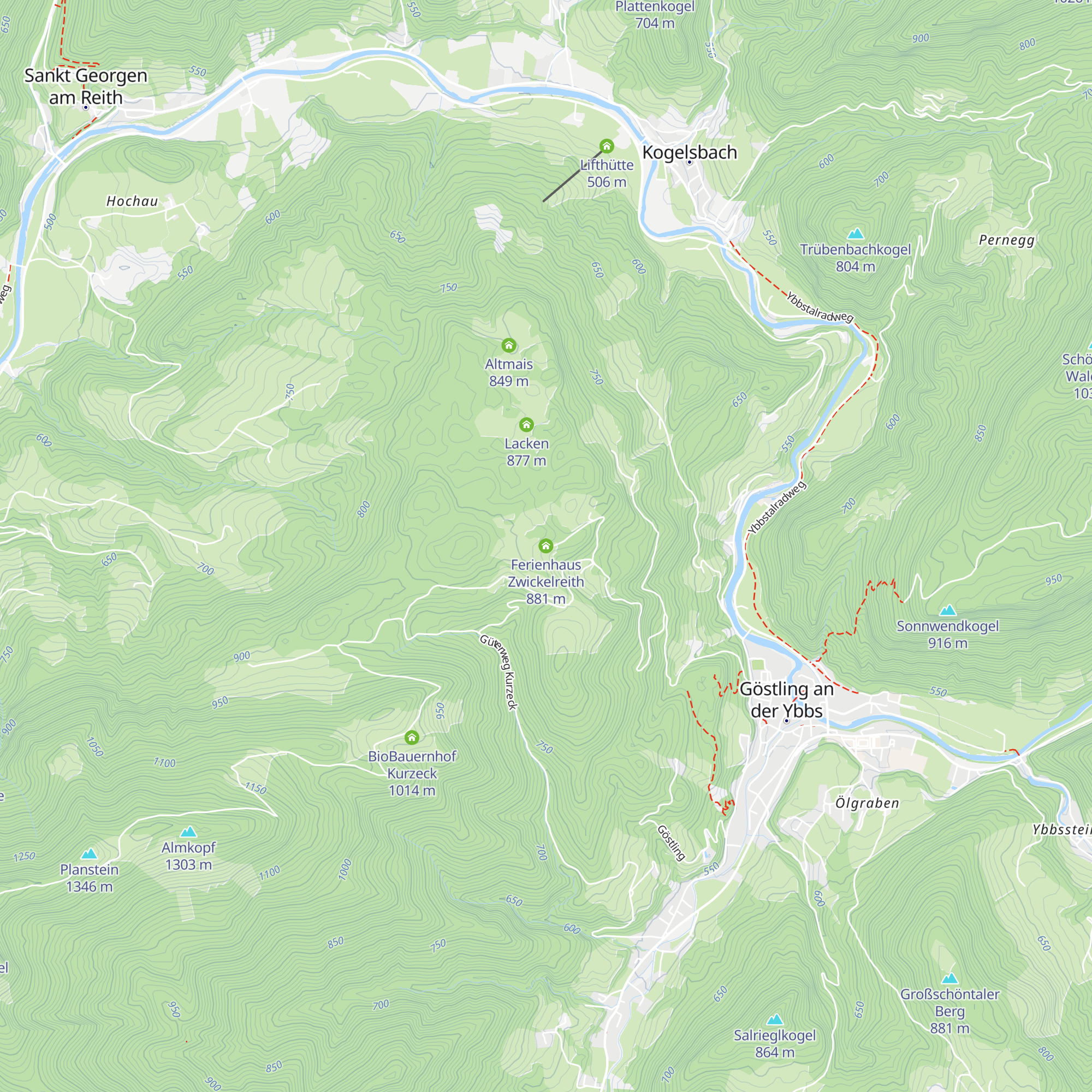 Ferienhaus Zwickelreith map