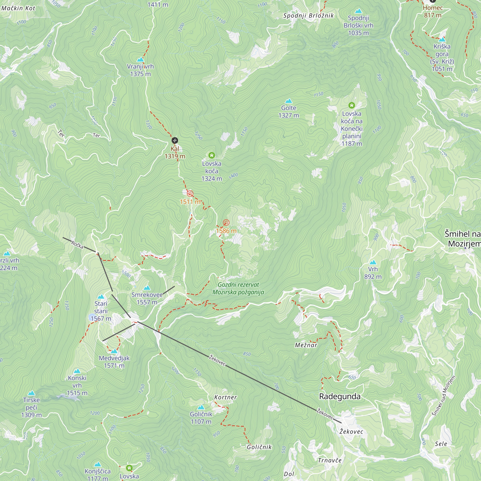 Robijev bivak map