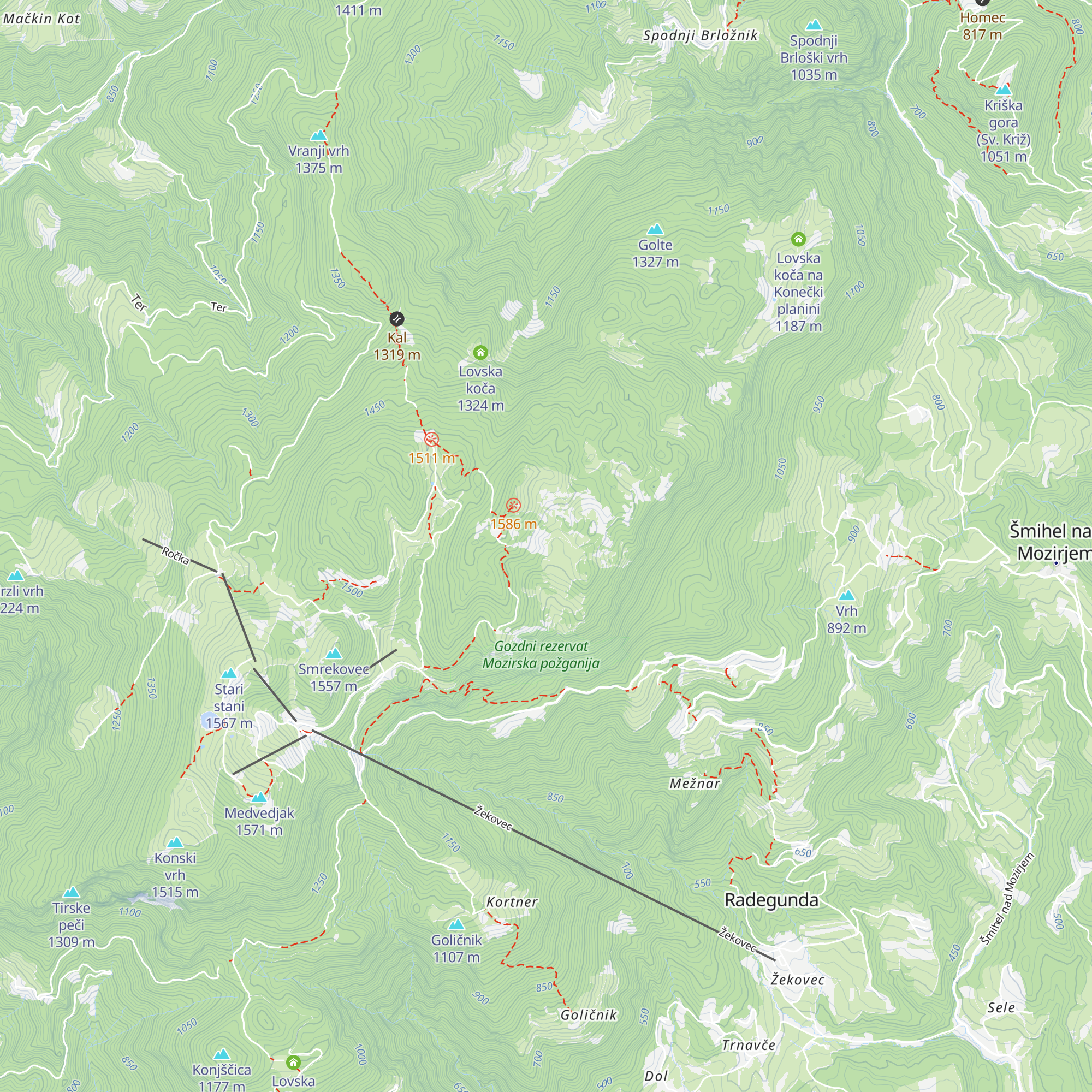 Robijev bivak map