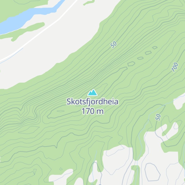 Map of Skotsfjordheia