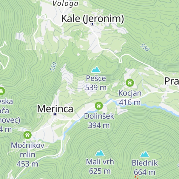 Map of Trnovšk