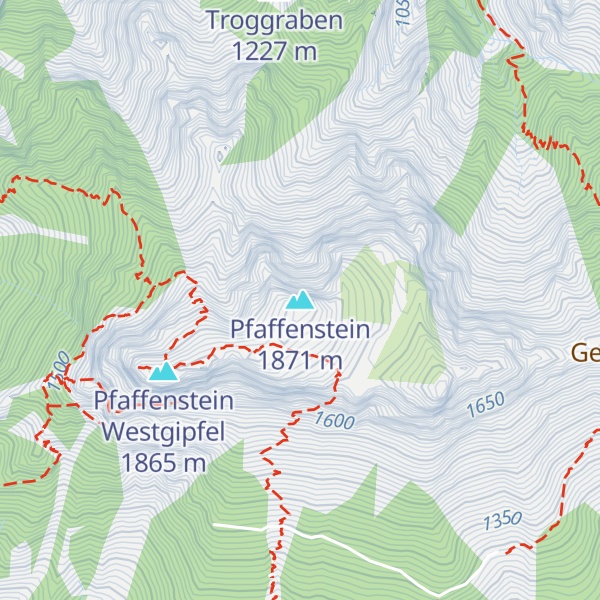 Map of Pfaffenstein