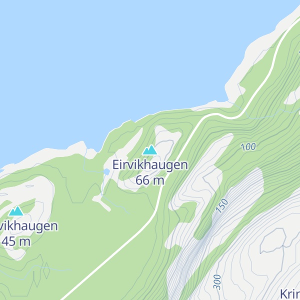 Map of Eirvikhaugen