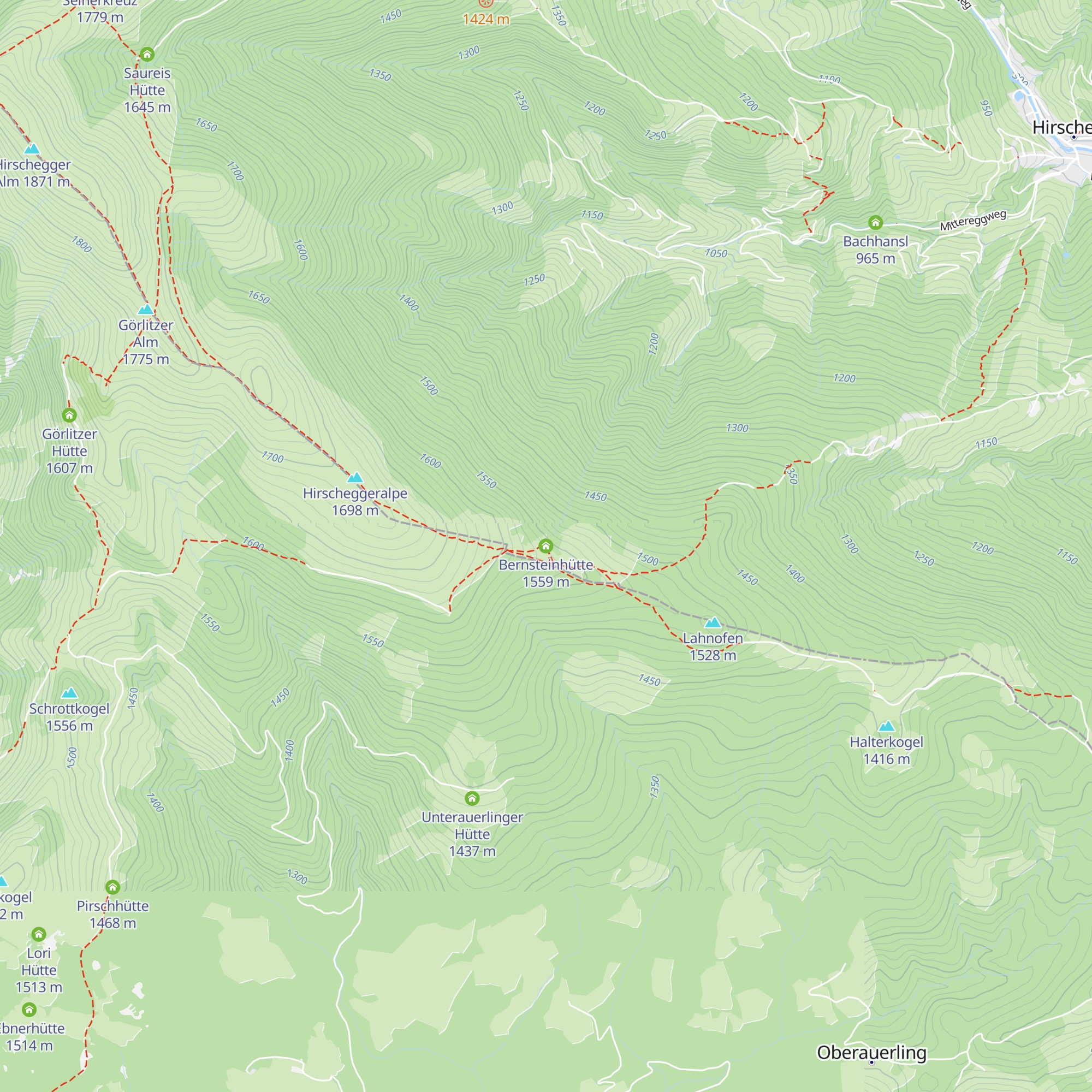 Bernsteinhütte map