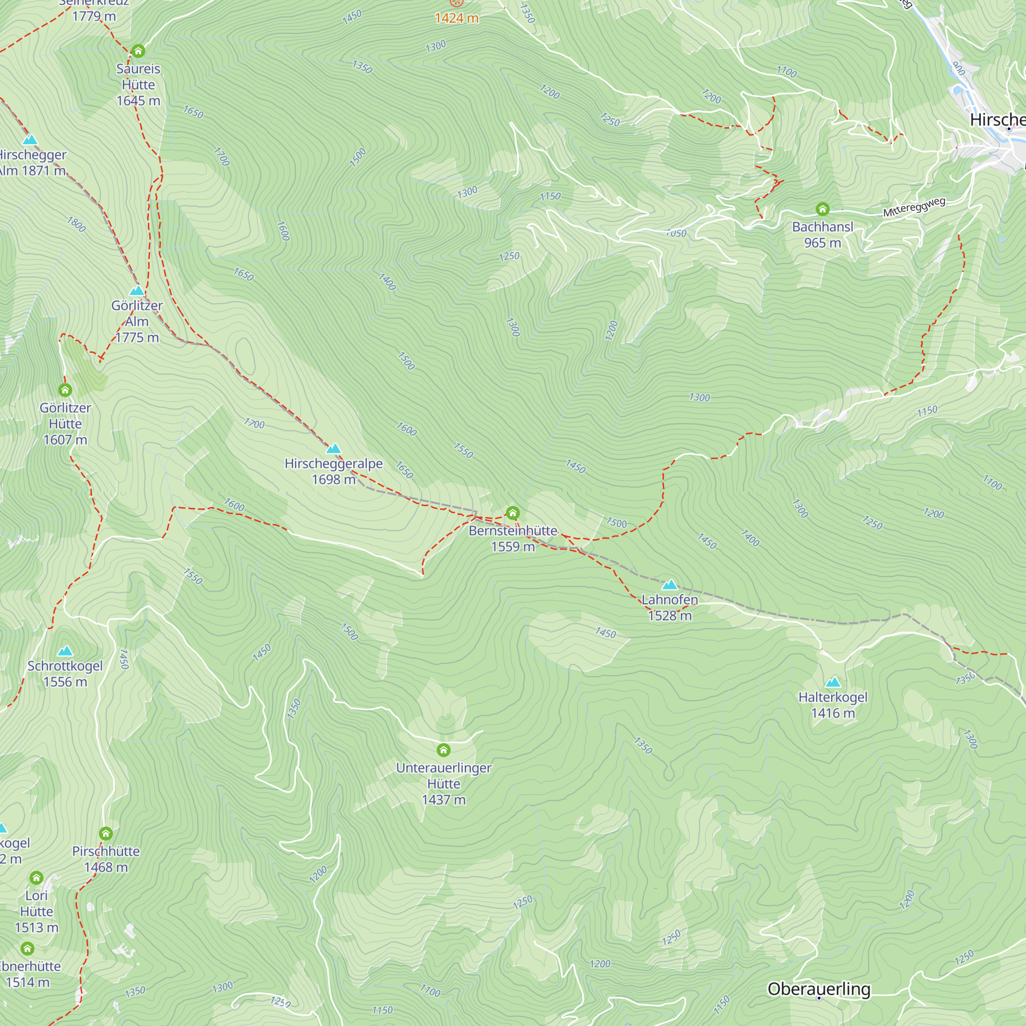 Bernsteinhütte map