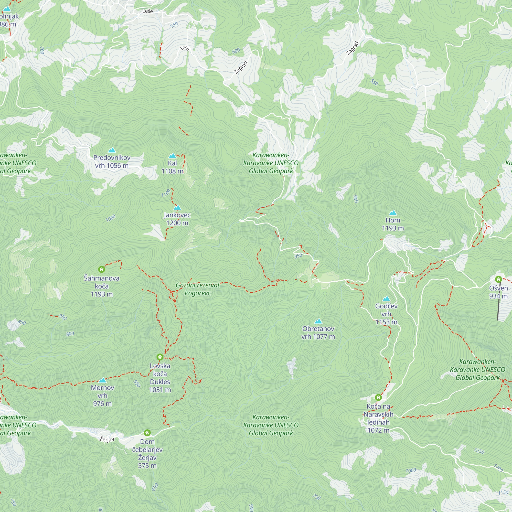 Lovska koča Suško map