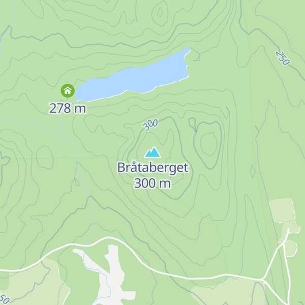 Map of Bråtaberget