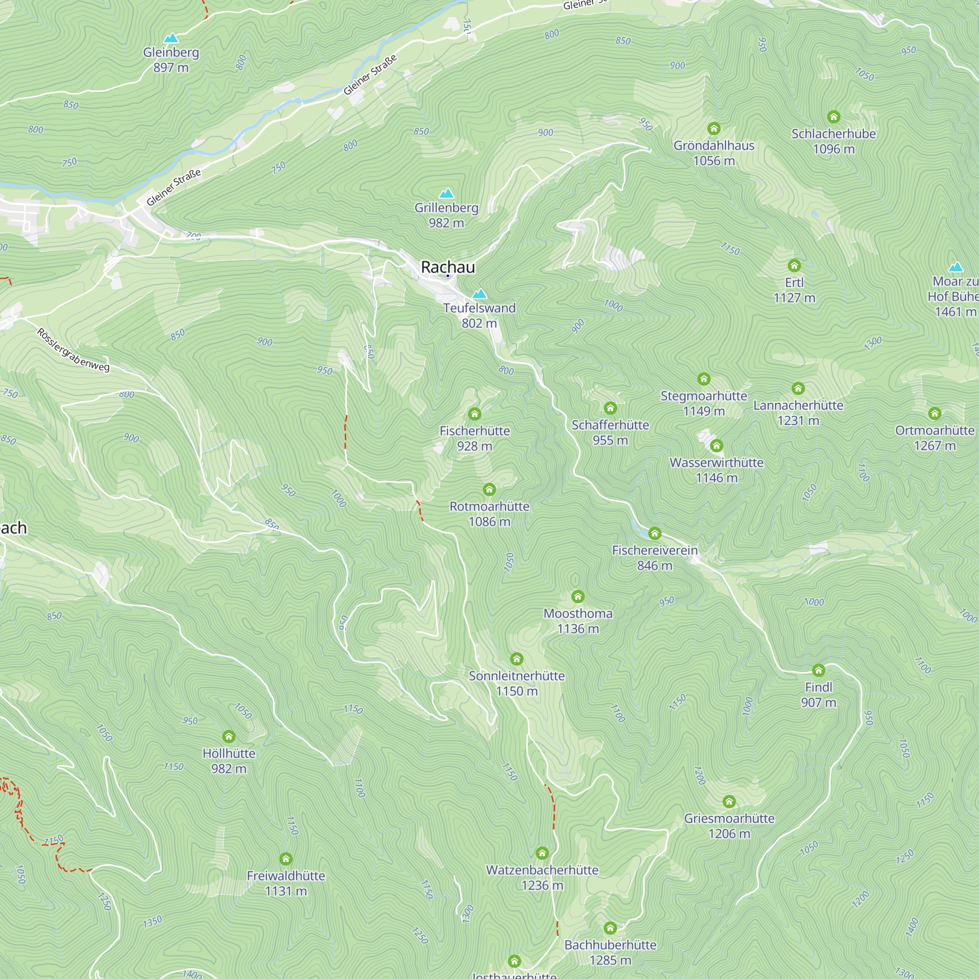 Rotmoarhütte map