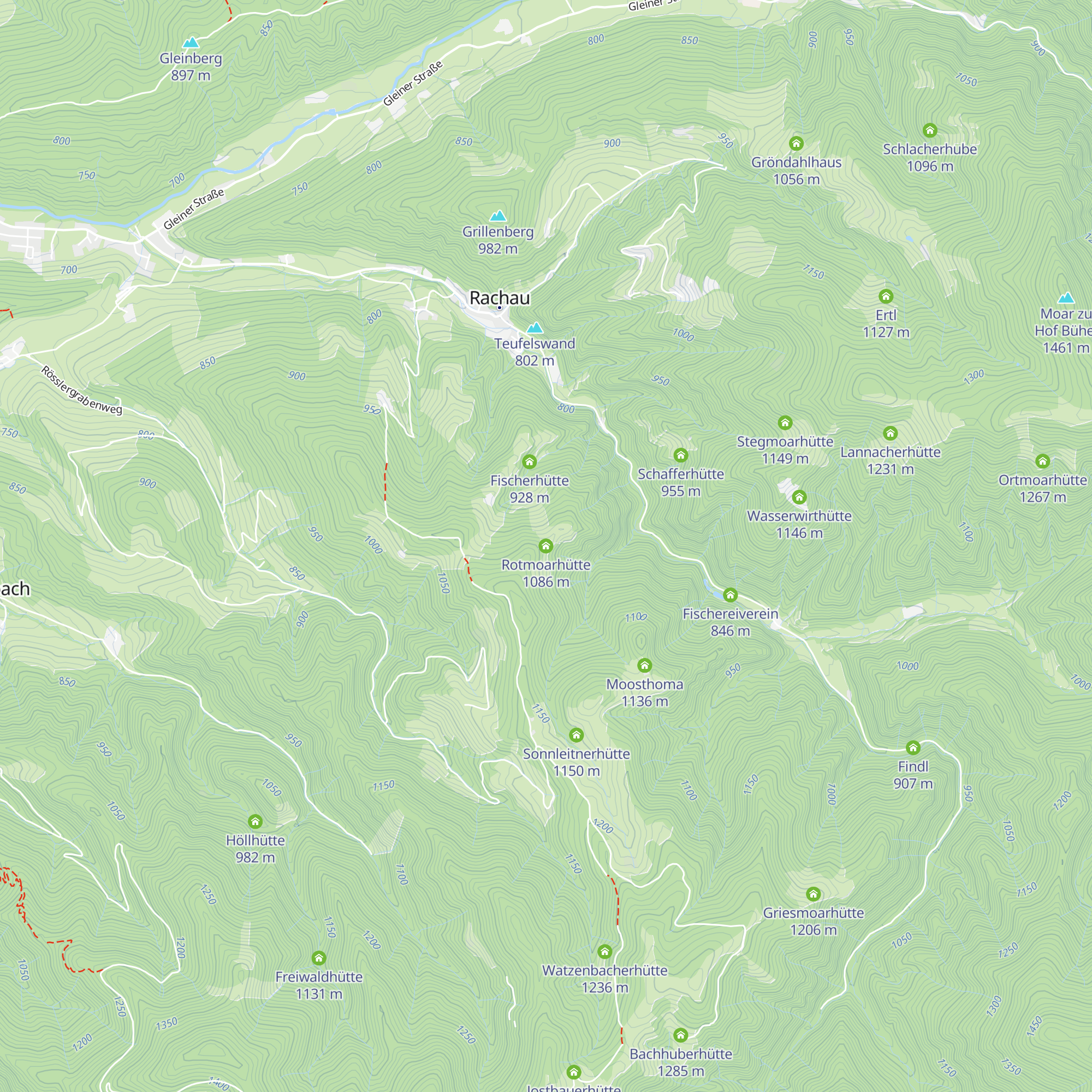 Rotmoarhütte map