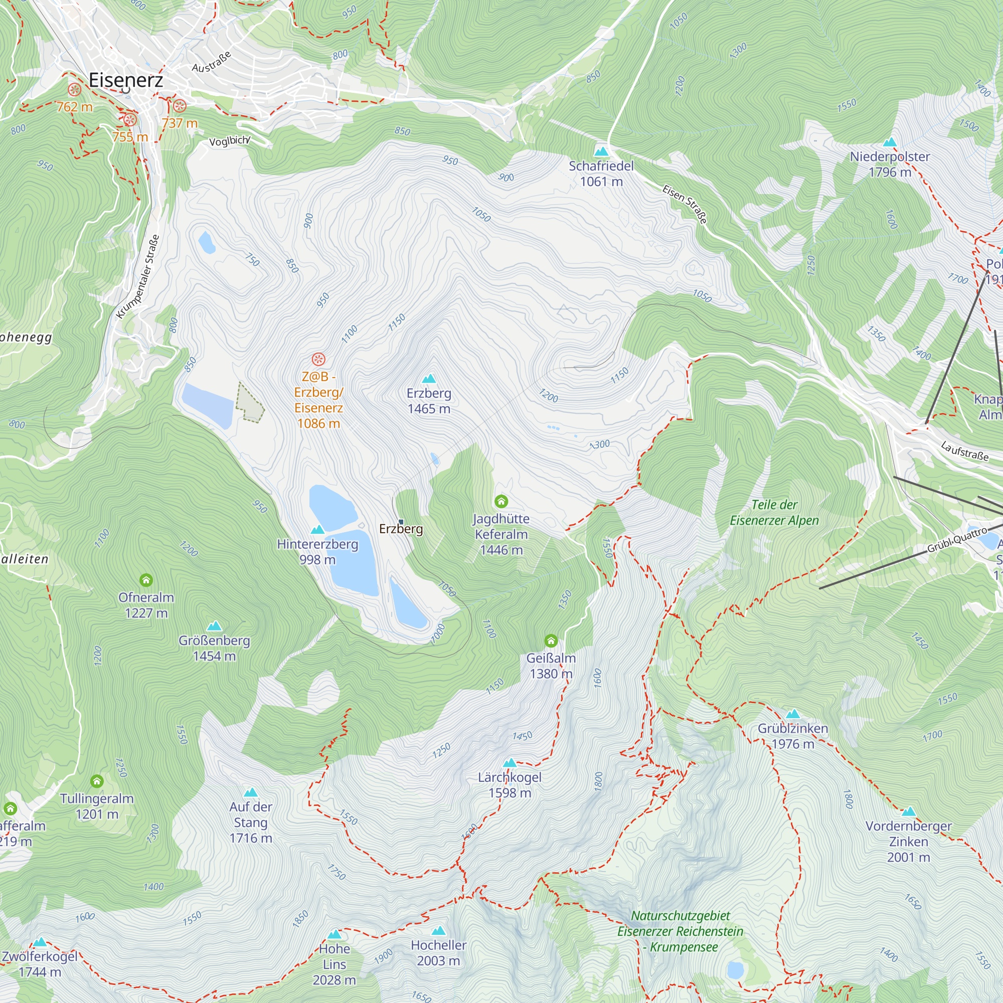 Jagdhütte Keferalm map