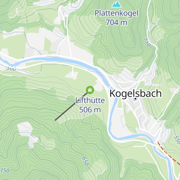 Map of Lifthütte