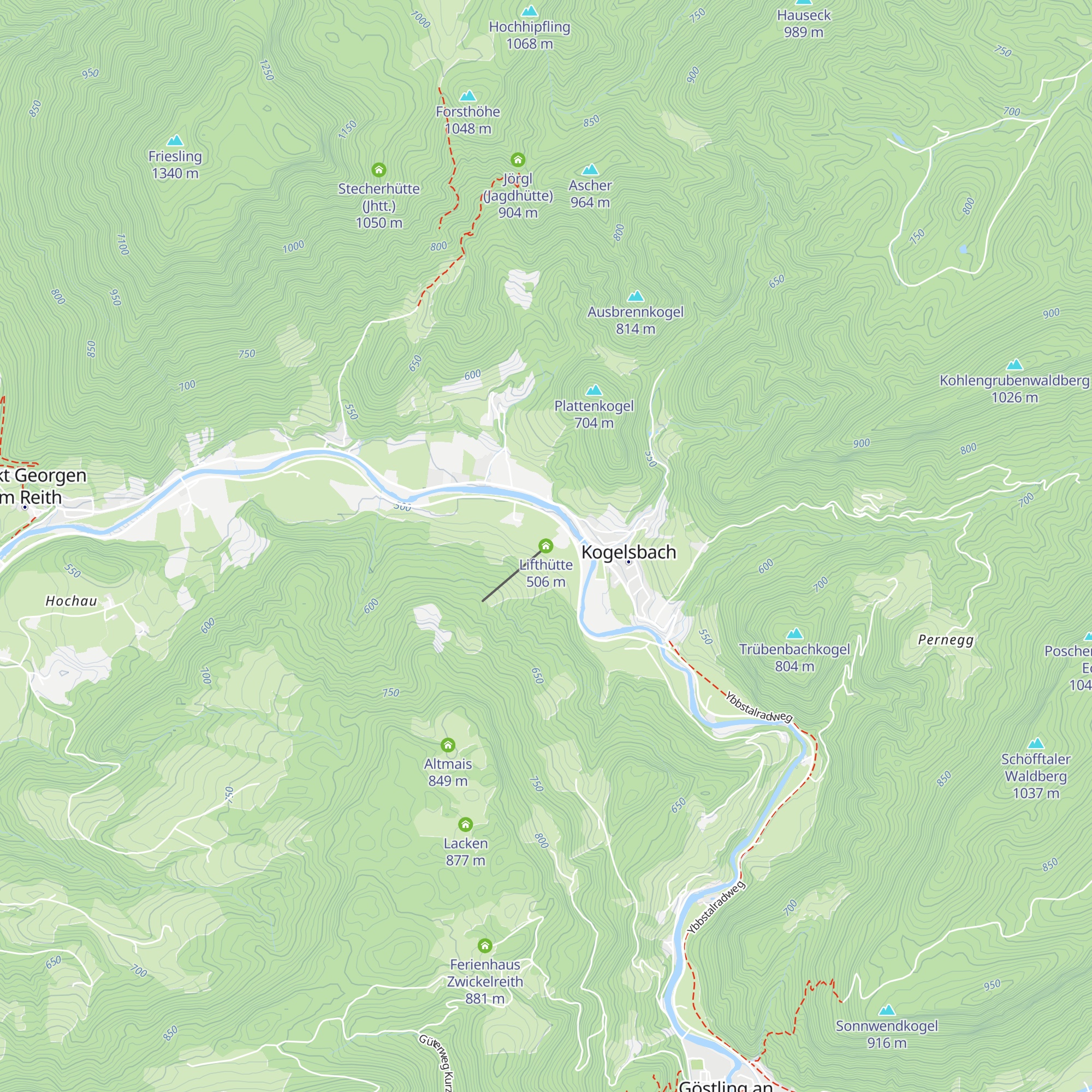 Lifthütte map