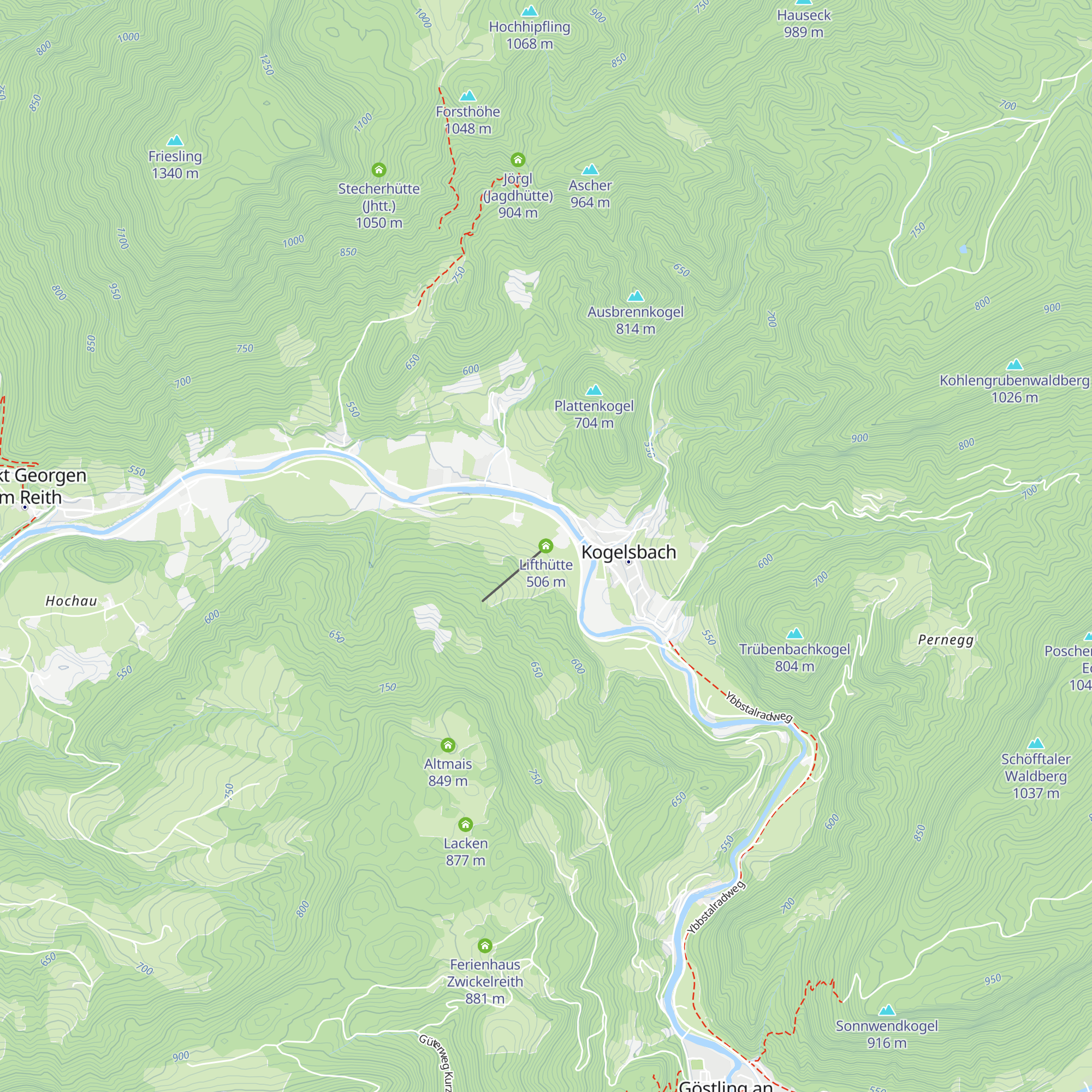Lifthütte map