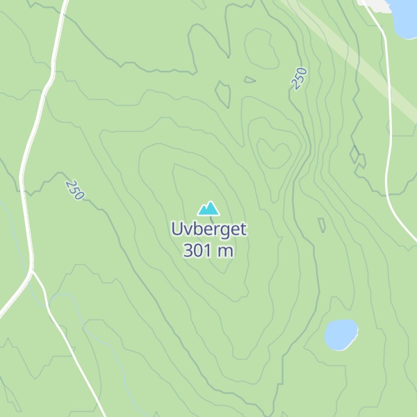 Map of Uvberget