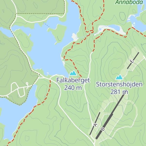 Map of Falkaberget