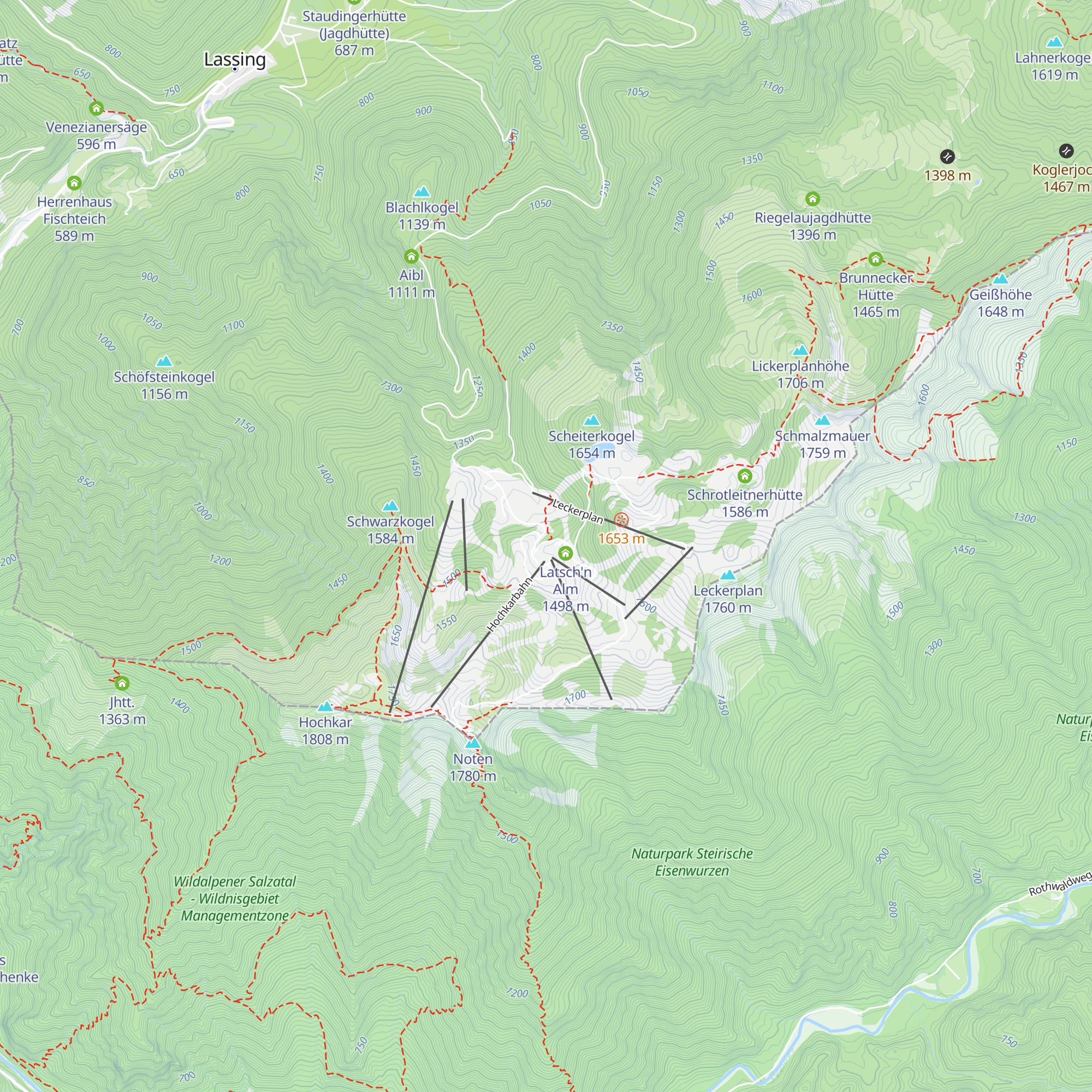 Hochkarhof map