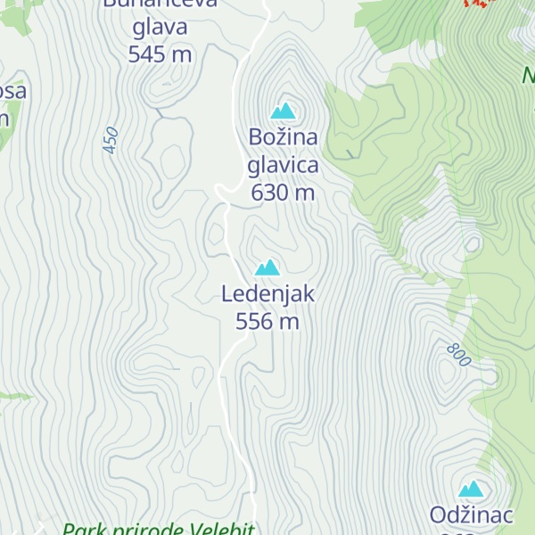 Map of Ledenjak