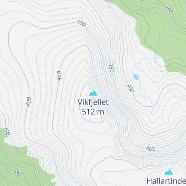 Map of Vikfjellet