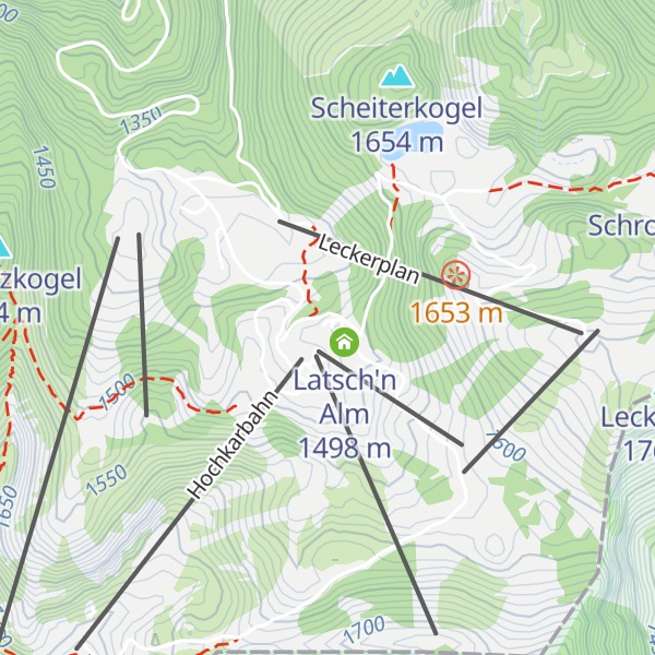 Map of Hochkarschutzhaus