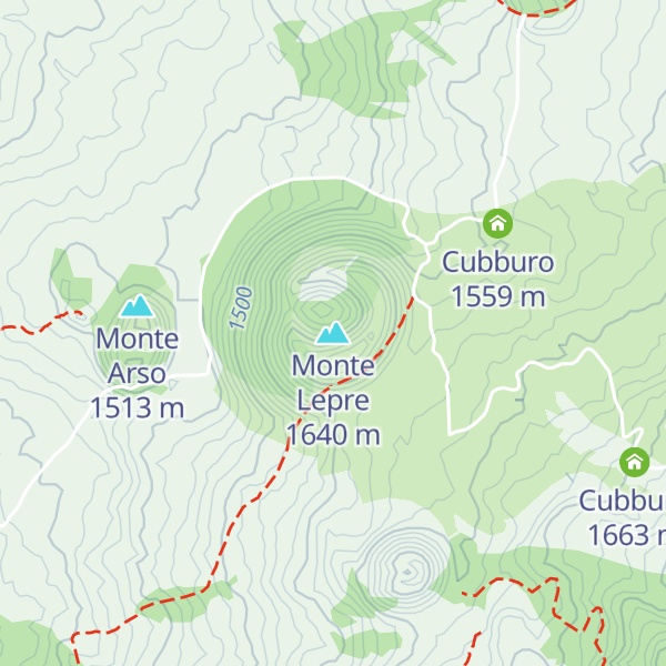 Map of Monte Lepre
