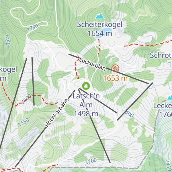 Map of Latsch'n Alm