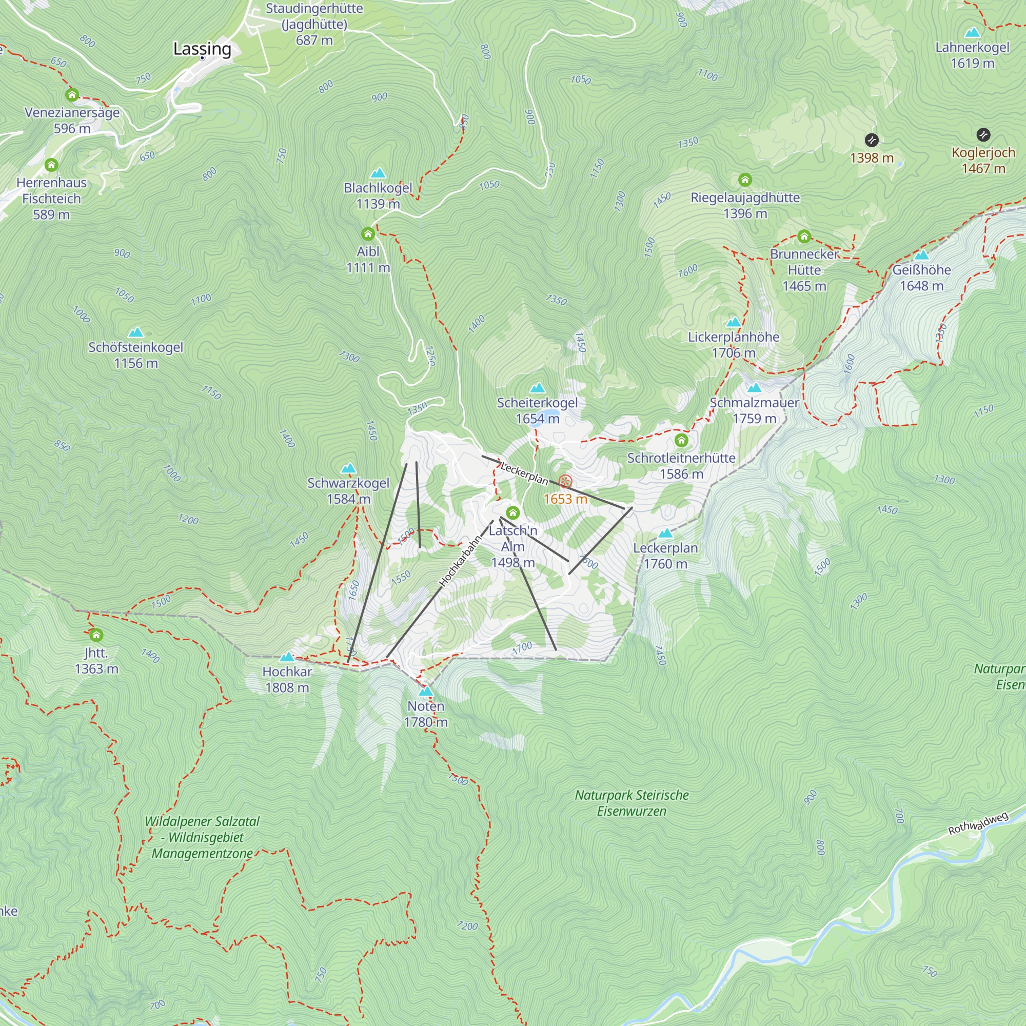 Latsch'n Alm map