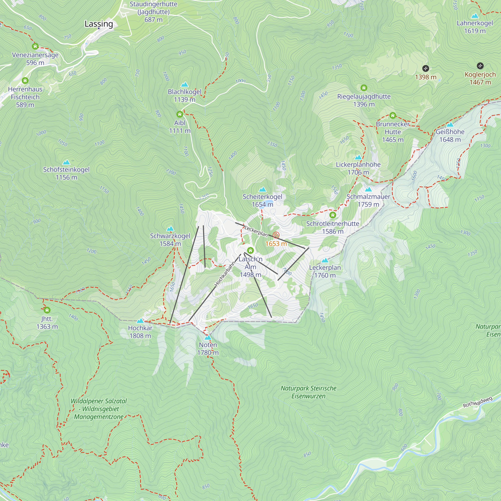 Latsch'n Alm map