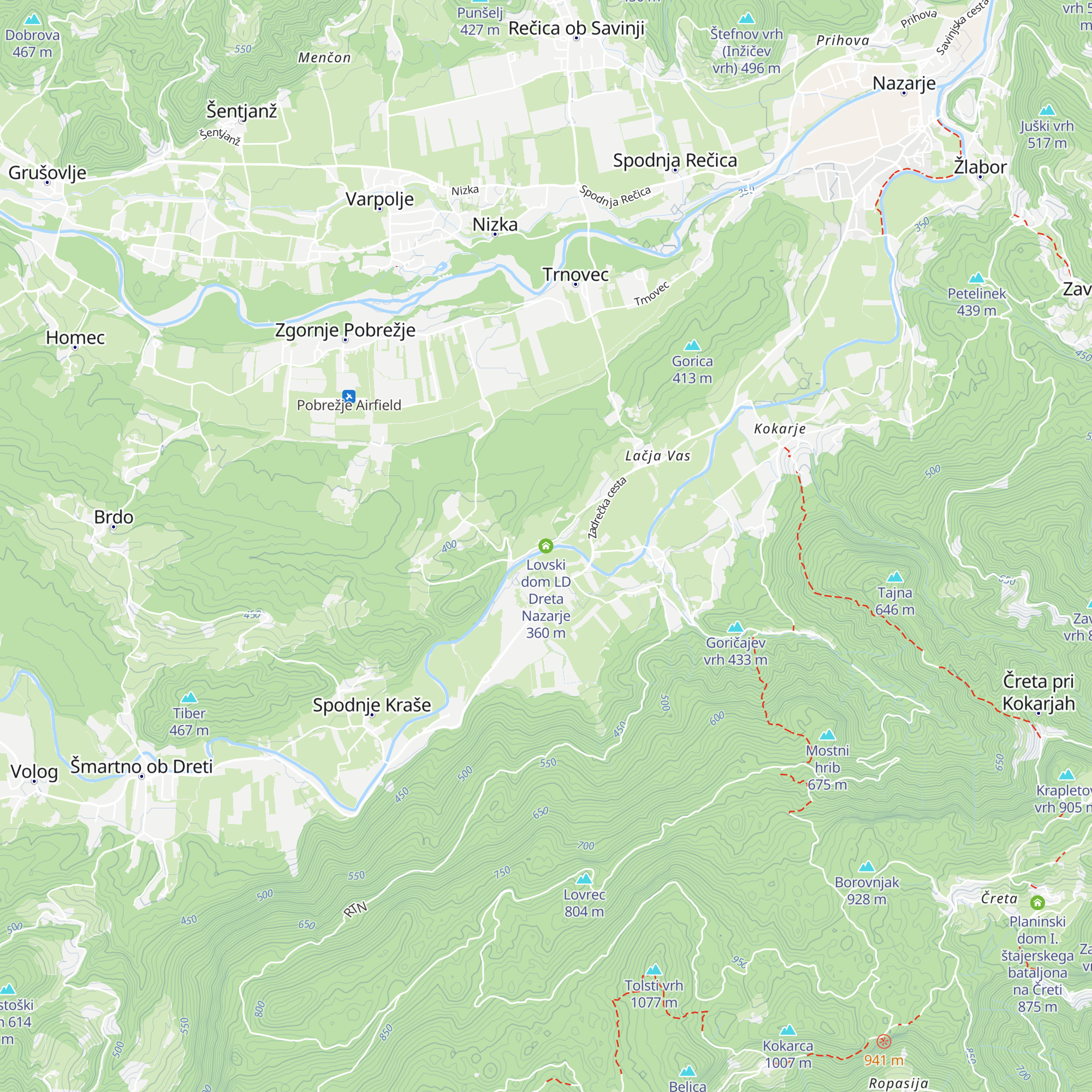 Lovski dom LD Dreta Nazarje map