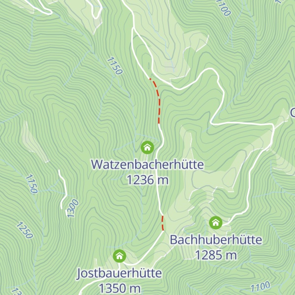 Map of Watzenbacherhütte