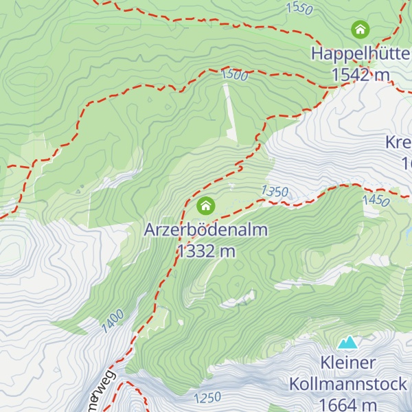 Map of Arzerbödenalm