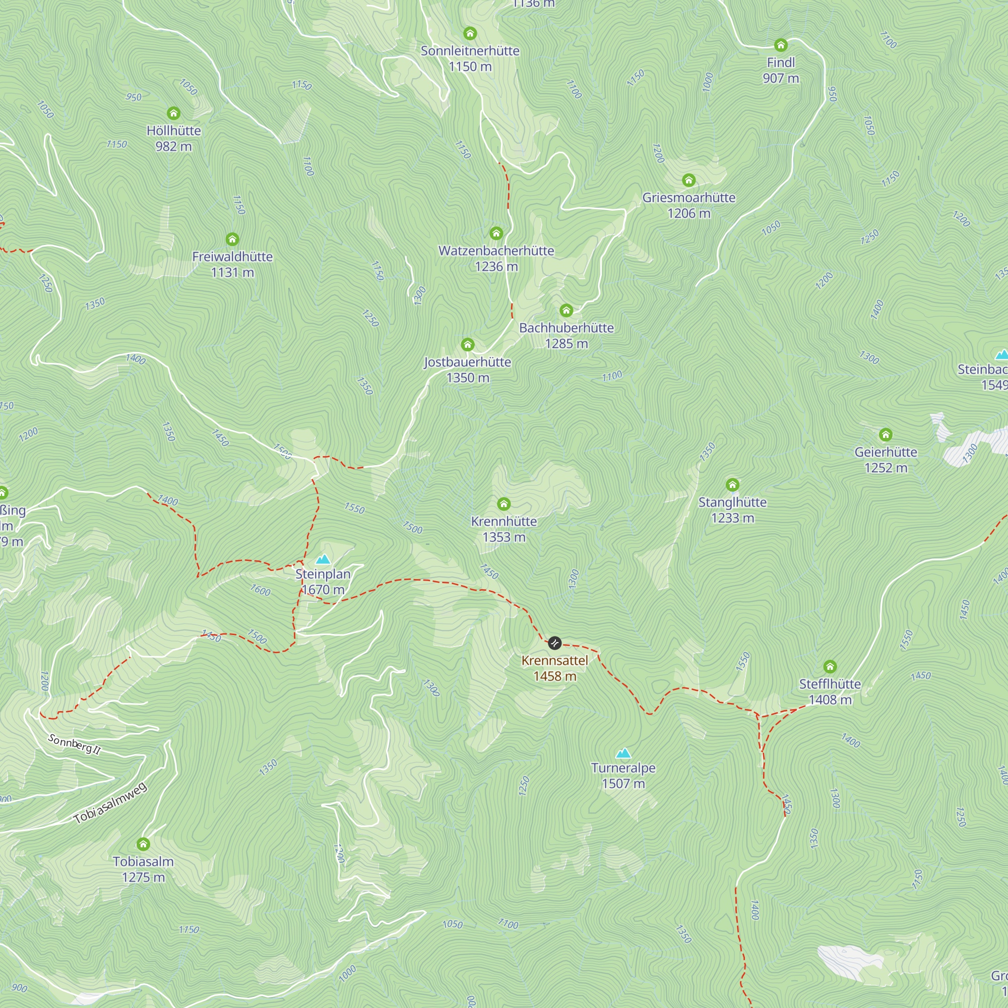 Krennhütte map