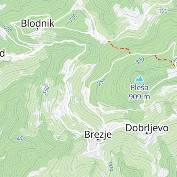 Map of Lovska koča LD Čemšenik