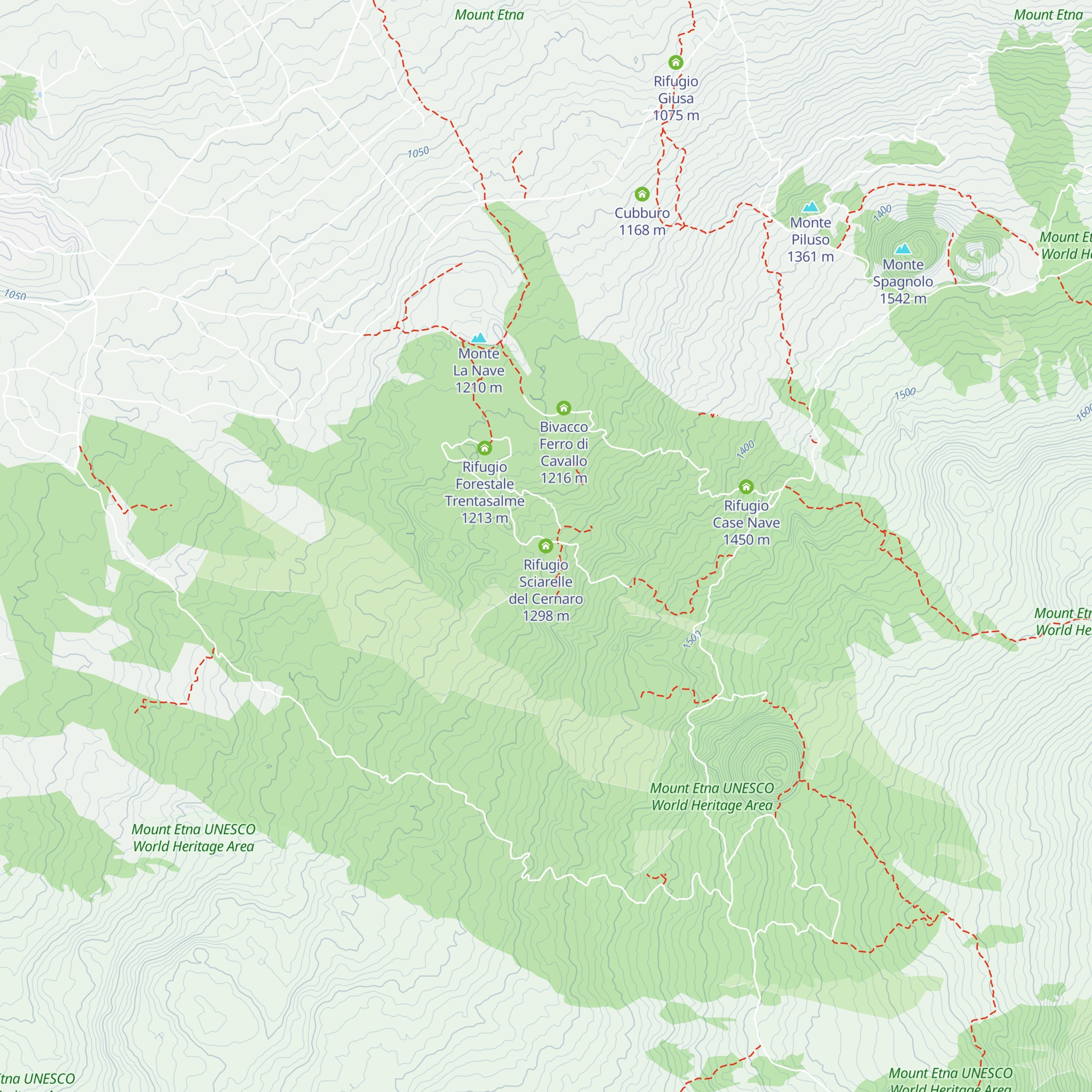 Rifugio Sciarelle del Cernaro map